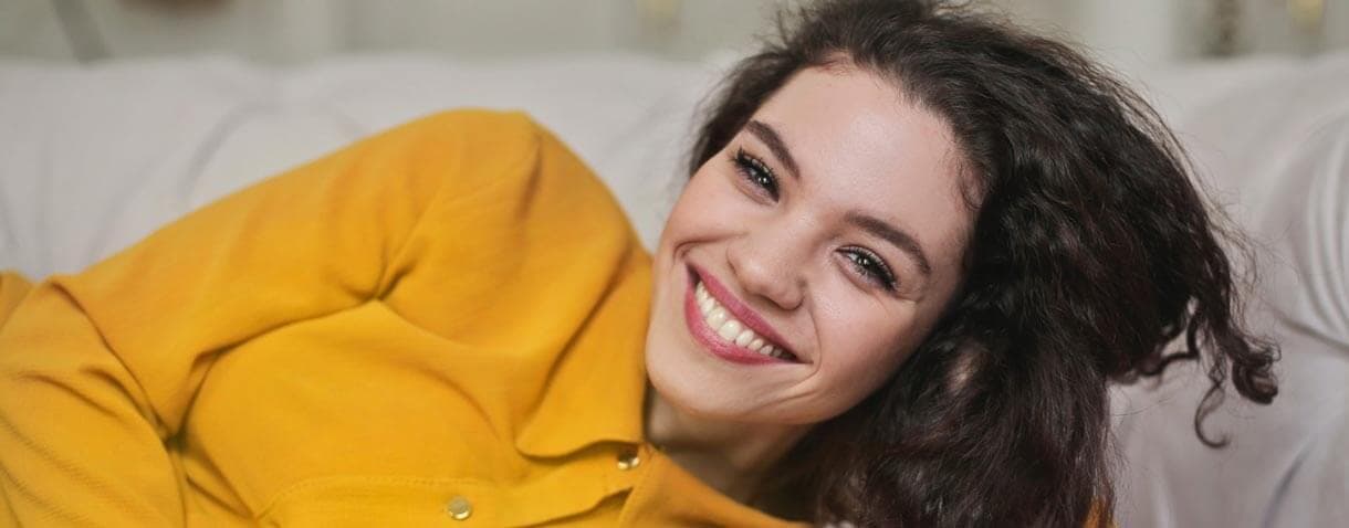 A bright smile after teeth whitening